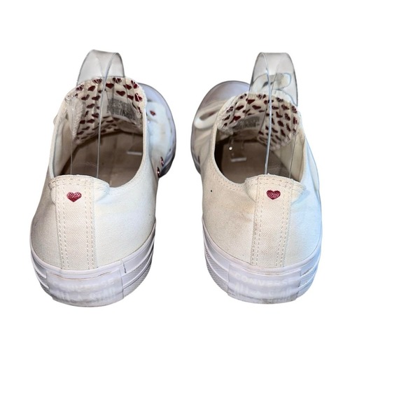 Converse Chuck Taylor All‎ Star Unisex M/12 W/14 Cream Heart Lined Shoes 163283C - Picture 5 of 9